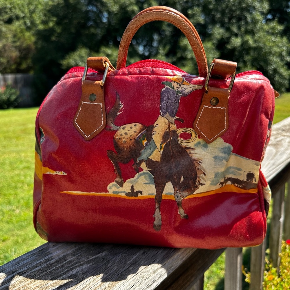 RARE FIND. Vintage Western Rodeo Handbag